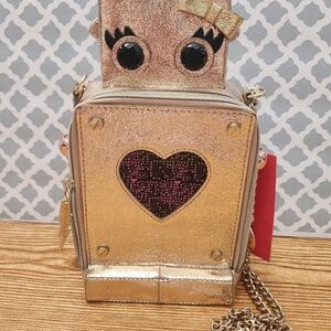 Betsey Johnson robot crossbody
